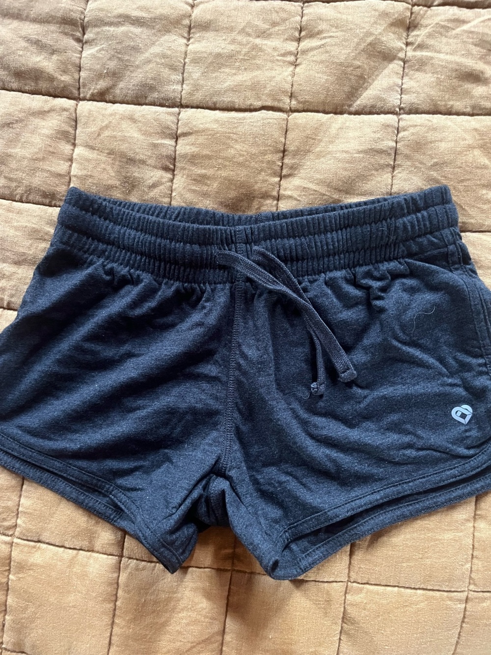 Dark grey dolphin cut sweat shorts